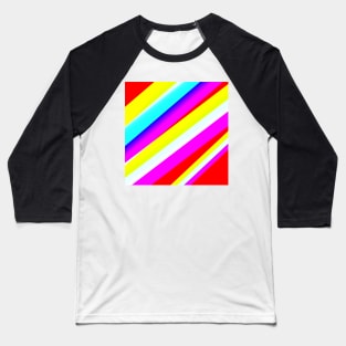 white yellow pink blue abstract texture Baseball T-Shirt